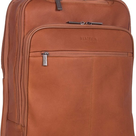 Kenneth Cole Reaction Slim Leather Backpack *** NEW WITH TAG *** NWT - Picture 11 of 16
